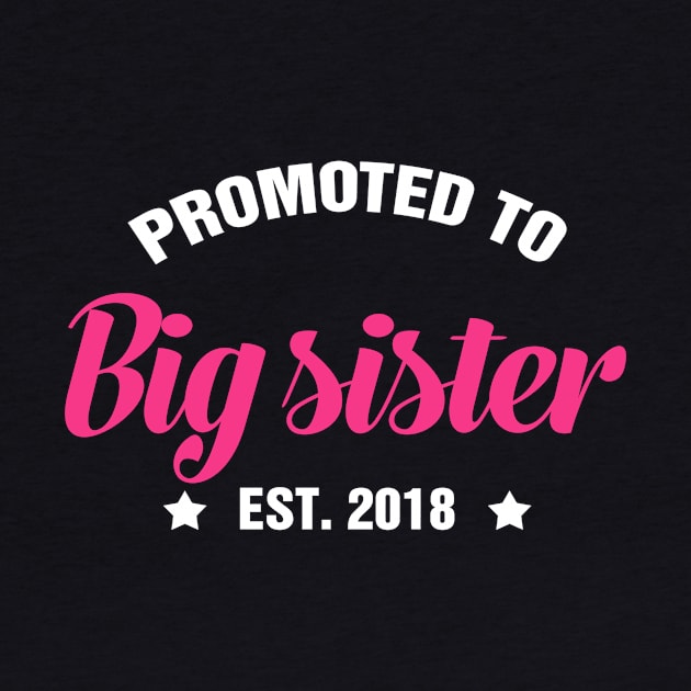 PROMOTED TO BIG SISTER EST 2018 gift ideas for family by bestsellingshirts